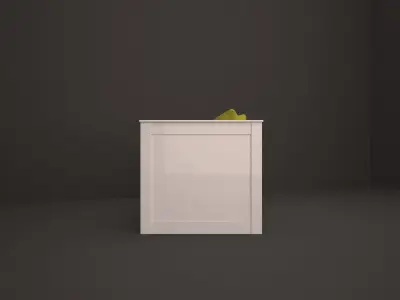 bench daybed with drawers 3D model