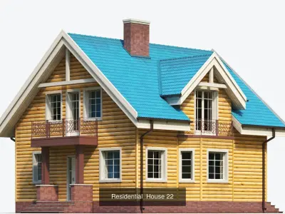 Residential houses  3D Model Pack