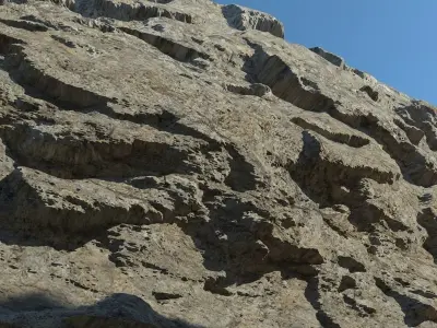 Canyon desert with rocks and sand 3D model