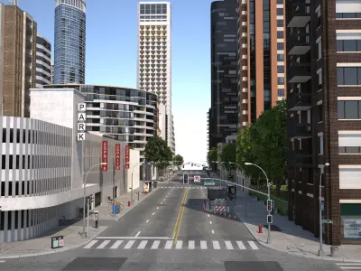 City KC6 Low-poly 3D model