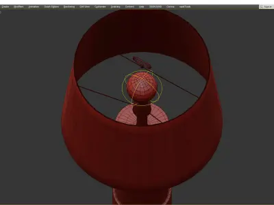 Penley Table Lamp Low-poly 3D model