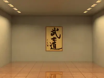 laos Square Recessed Ceiling Lamps Low-poly 3D model