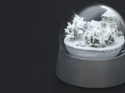 THE CHURCH SNOW GLOBE 2024 3D model