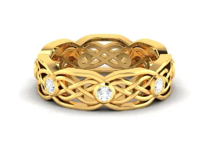 Women Ring  Render 3dm STL OBJ FBX Details 3D print model 418
