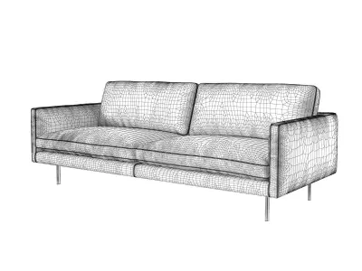 Basel 220 Sofa 3D model