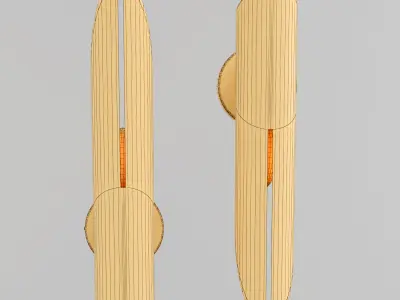 GERD collection wall sconces in gold 3D model