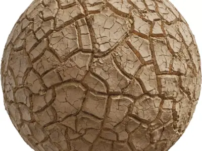 Dry Cracked Desert Soil Ground Texture