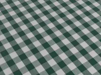 Gingham Check Cotton Fabric Texture PBR  Texture