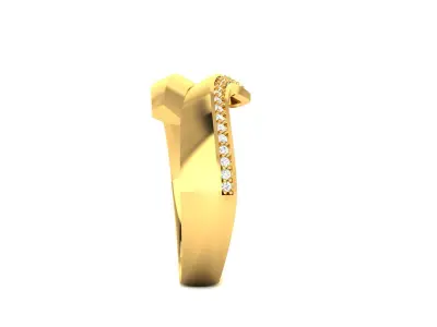 Women Ring  Render 3dm STL OBJ FBX Details 3D print model 195
