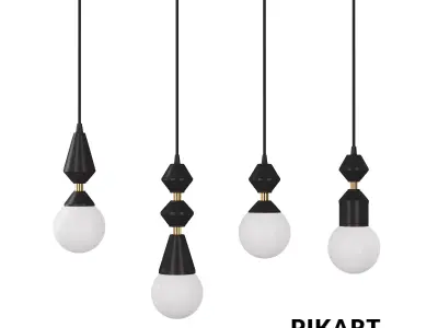 Dome ceiling lamp 3D model