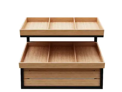 Stall models Low-poly 3D model