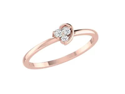 Women Ring Render 3dm STL OBJ FBX Details 3D print model 8