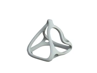 SciFi Cube Object No 61436 Low Poly Shape Low-poly 3D model