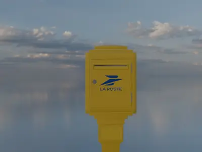 Mailbox French 1950 3D model