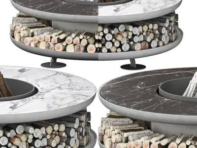 Fire pit moon 3D model