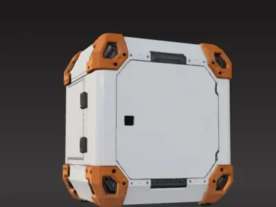 sci-fi box capsule  3D print model