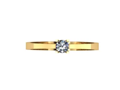 wedding engagement women ring 3dm 3D print model 4