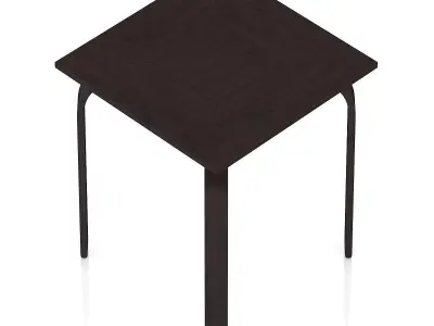 Dark Wooden Table 3D model