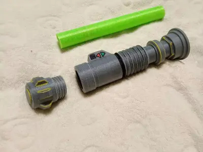 COLLAPSING LUKE LIGHTSABER With REMOVABLE BLADE 3D print model