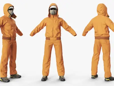  Protective Winter Work Suit Orange 