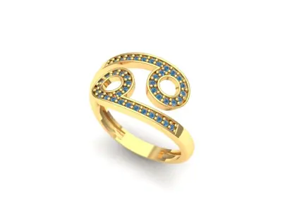 horoscope rings 3D model