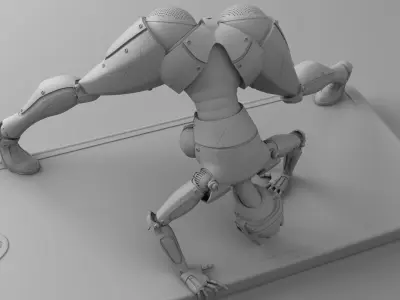 BlueToof Phone Spread Pose 3D print model