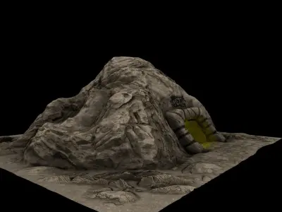 Cave Enterance 1 3D model