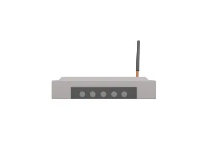 Cartoon Wifi Router v1 001 Low-poly 3D model