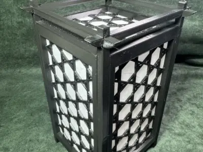 Kumiko Japanese Shoji Lantern - Yae-Kagome 3D print model