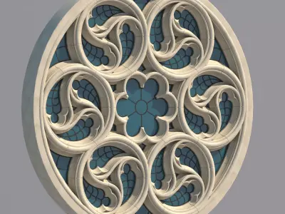 Gothic Window Type 3 model 3D model