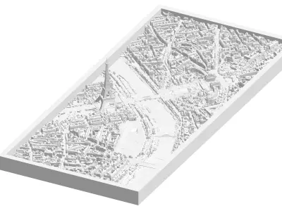 Paris City Center 3D model