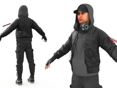  Urban Young Man Character 