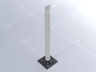 Toronto Safety Flexible Pole 02 3D model