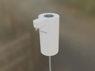 Portable Water Electric Pump Low-poly 3D model