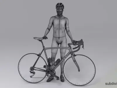  Cyclist Animated HQ 003 Editorial License 