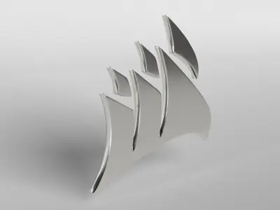 Corsair Logo v1 004 Free low-poly 3D model