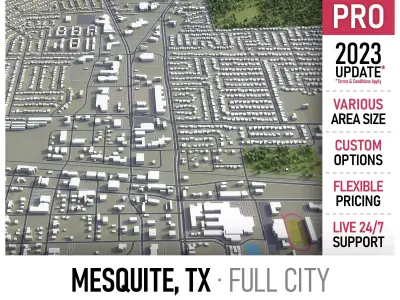 Mesquite Low-poly 3D model