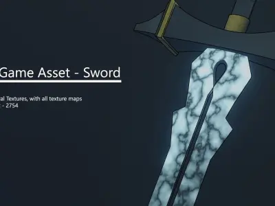 3D Game Asset - Sword Low-poly 3D model