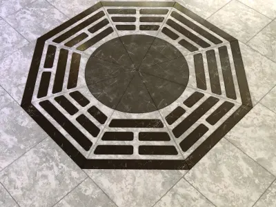Mandala Floor Tiles 3D model