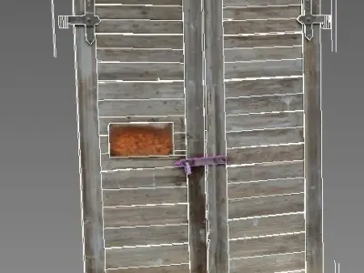 Door 2 wood 3D model