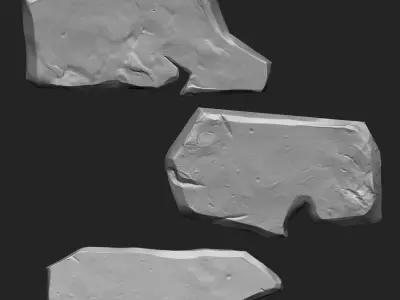 Stylized Stone IMM Brushes 21 in one 3D model