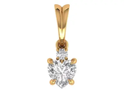 Heart Pendant 3D print model 10
