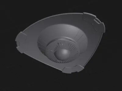 spacecraft 3D print model by designhus