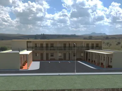 PROJECT A of motel Zodiac 3D model