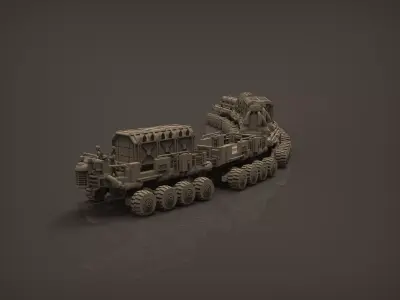 Wasteland Grav Cargo Train 3D print model