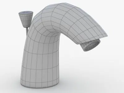 1644 - Water Tap Low-poly 3D model