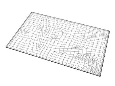 Mesh sheet of paper 3D model