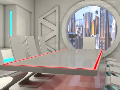 Sci Fi Office 3D model