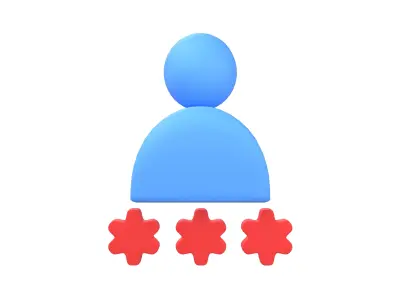 User Password Icon v1 005 Low-poly 3D model