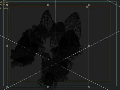 Shan Mu Lin - black wind stone 01 3D model